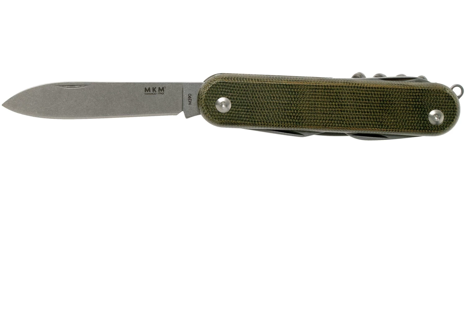 MKM Malga 6 Green Canvas Micarta MP06-GC Navaja - Imagen 3
