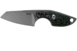 MKM Mikro 2 Wharncliffe, Stonewashed Carbon Fibre Cuchillo De Cuello, Jesper Voxnaes Design