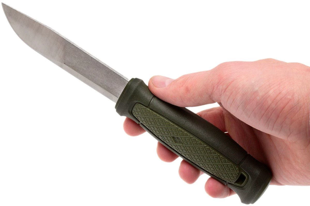 Morakniv Mora Kansbol 12645 Cuchillo De Bushcrafting Con Funda Multimount, Verde - Imagen 6