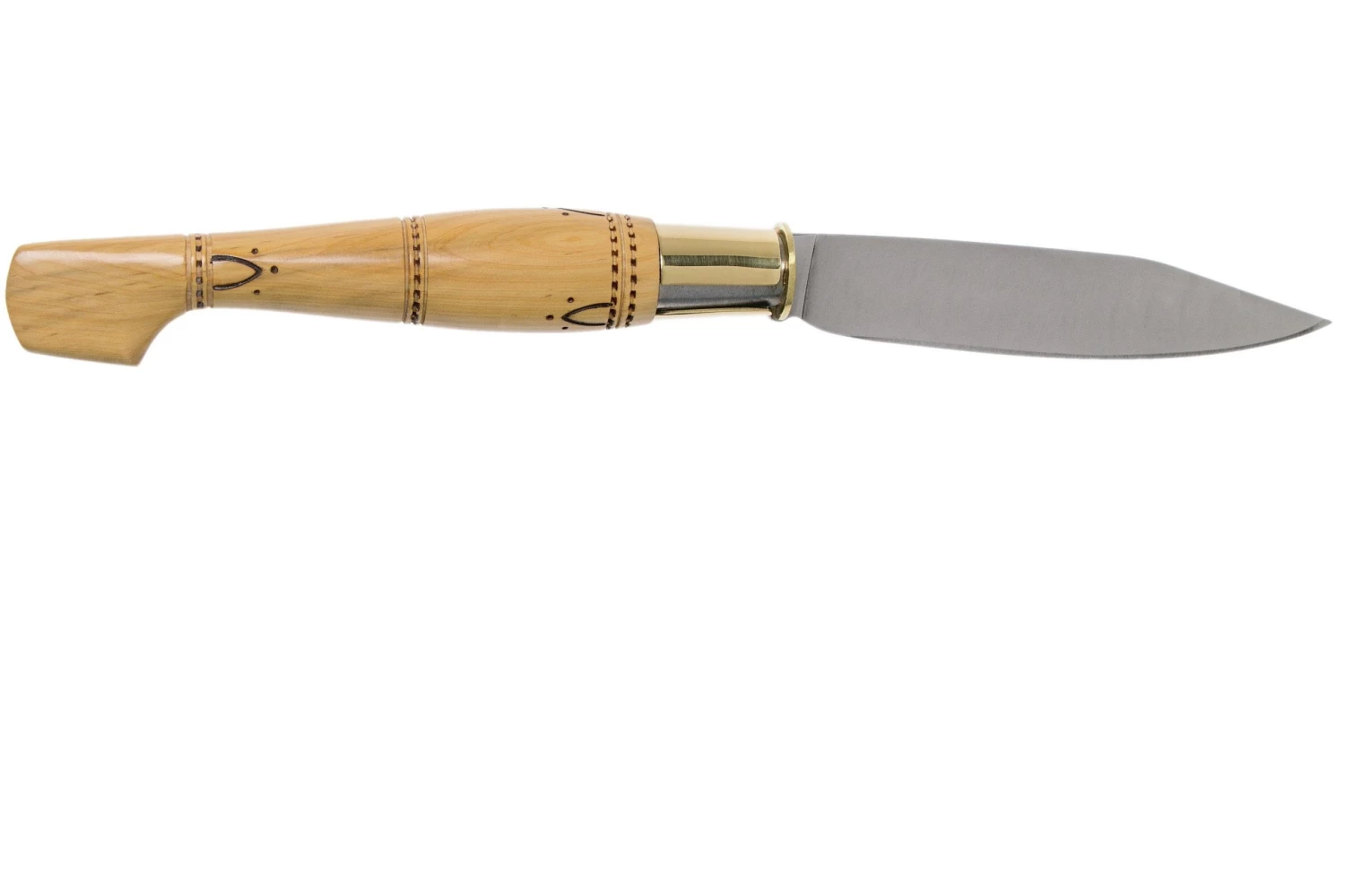 Nontron No. 25 Turning Ferrule, Boxwood, Forma De Zueco NN25 Navaja - Imagen 2