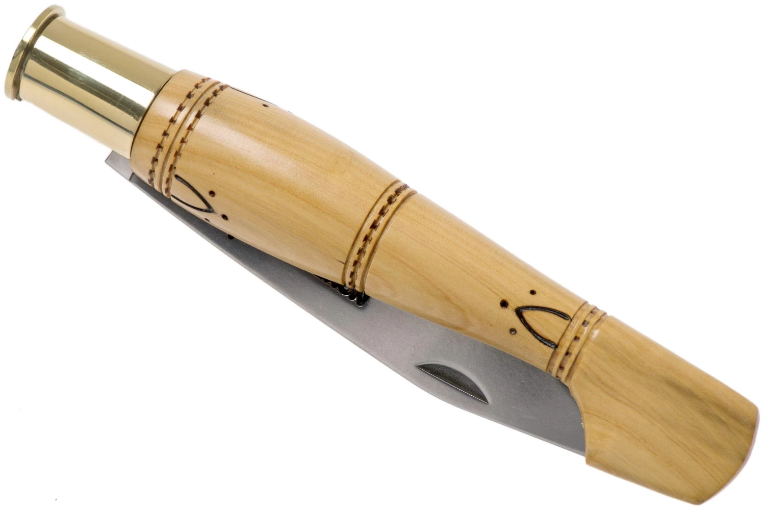 Nontron No. 25 Turning Ferrule, Boxwood, Forma De Zueco NN25 Navaja - Imagen 4