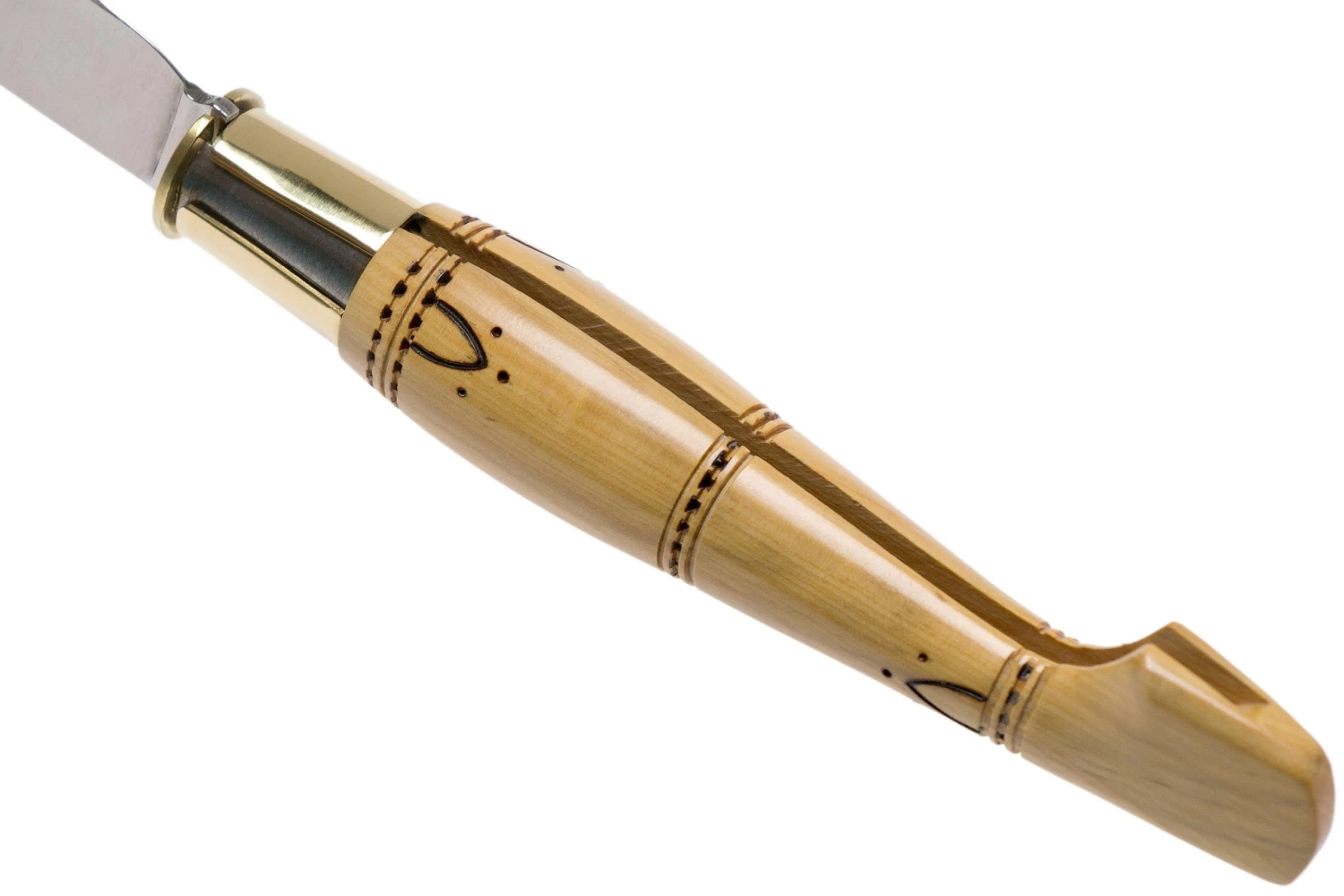 Nontron No. 25 Turning Ferrule, Boxwood, Forma De Zueco NN25 Navaja - Imagen 5