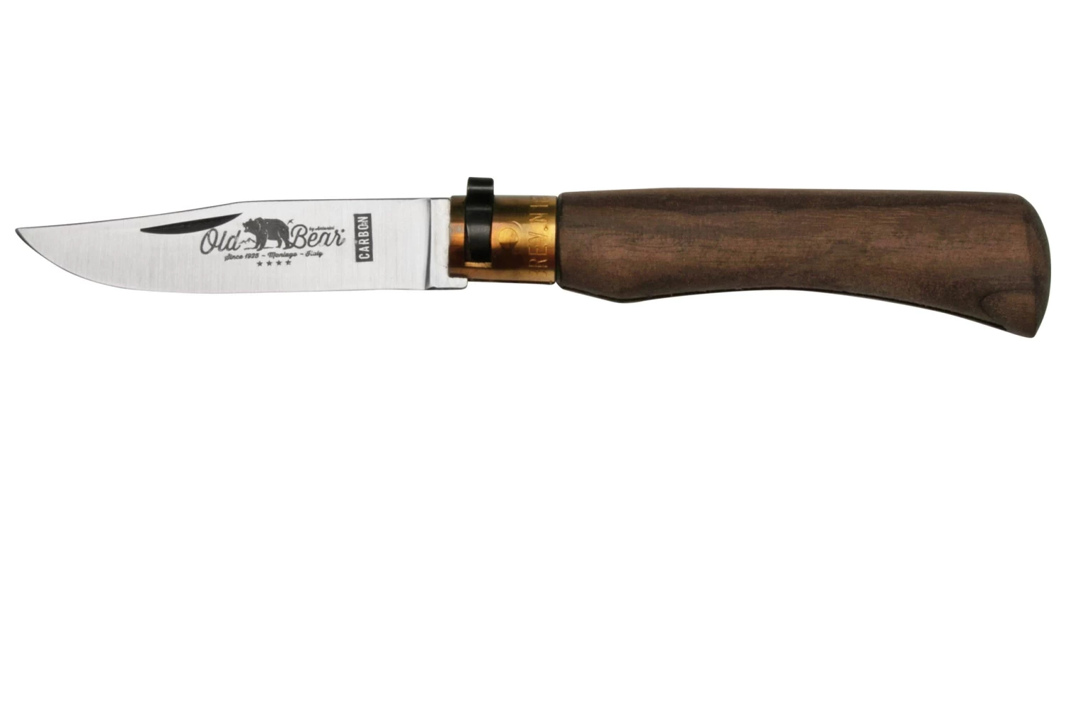 Old Bear Classical Walnut Carbon M, 9306-19-LN Navaja
