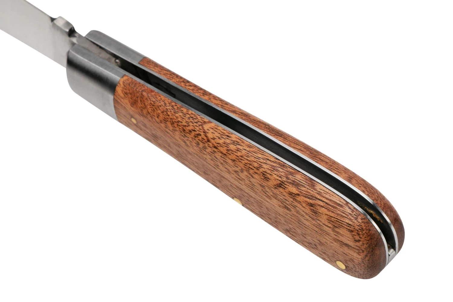 Otter Anchor Knife 173 Large Carbon, Sapeli, Brass Anchor, Navaja - Imagen 5