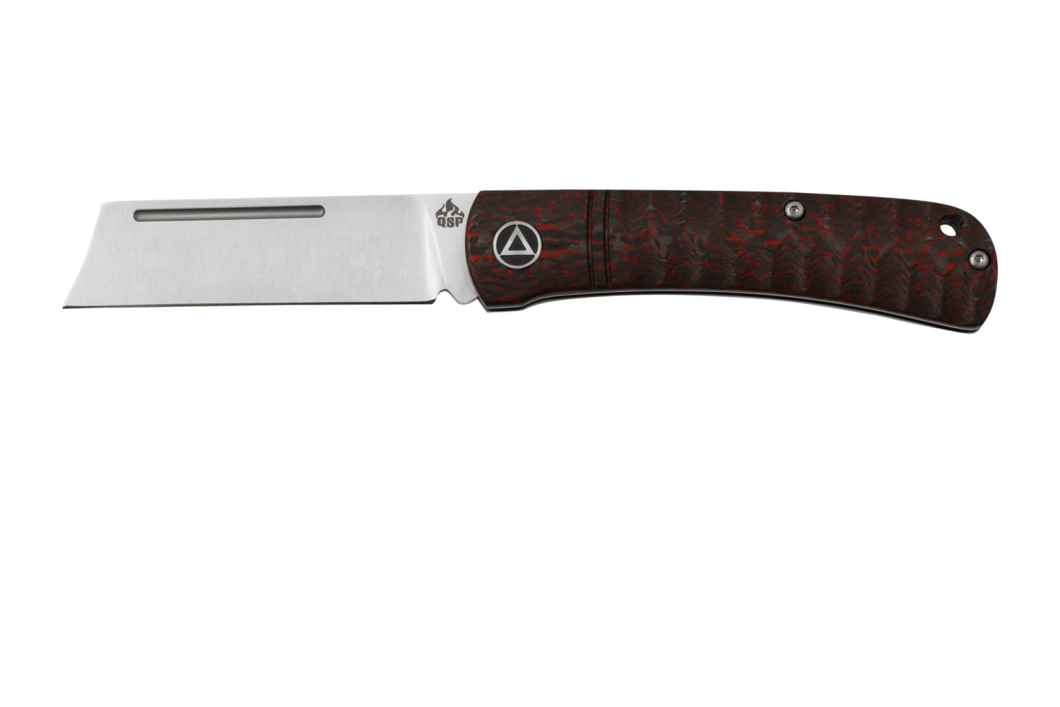QSP Knife Hedgehog QS142-D, Red Carbon Fiber, Navaja Slipjoint
