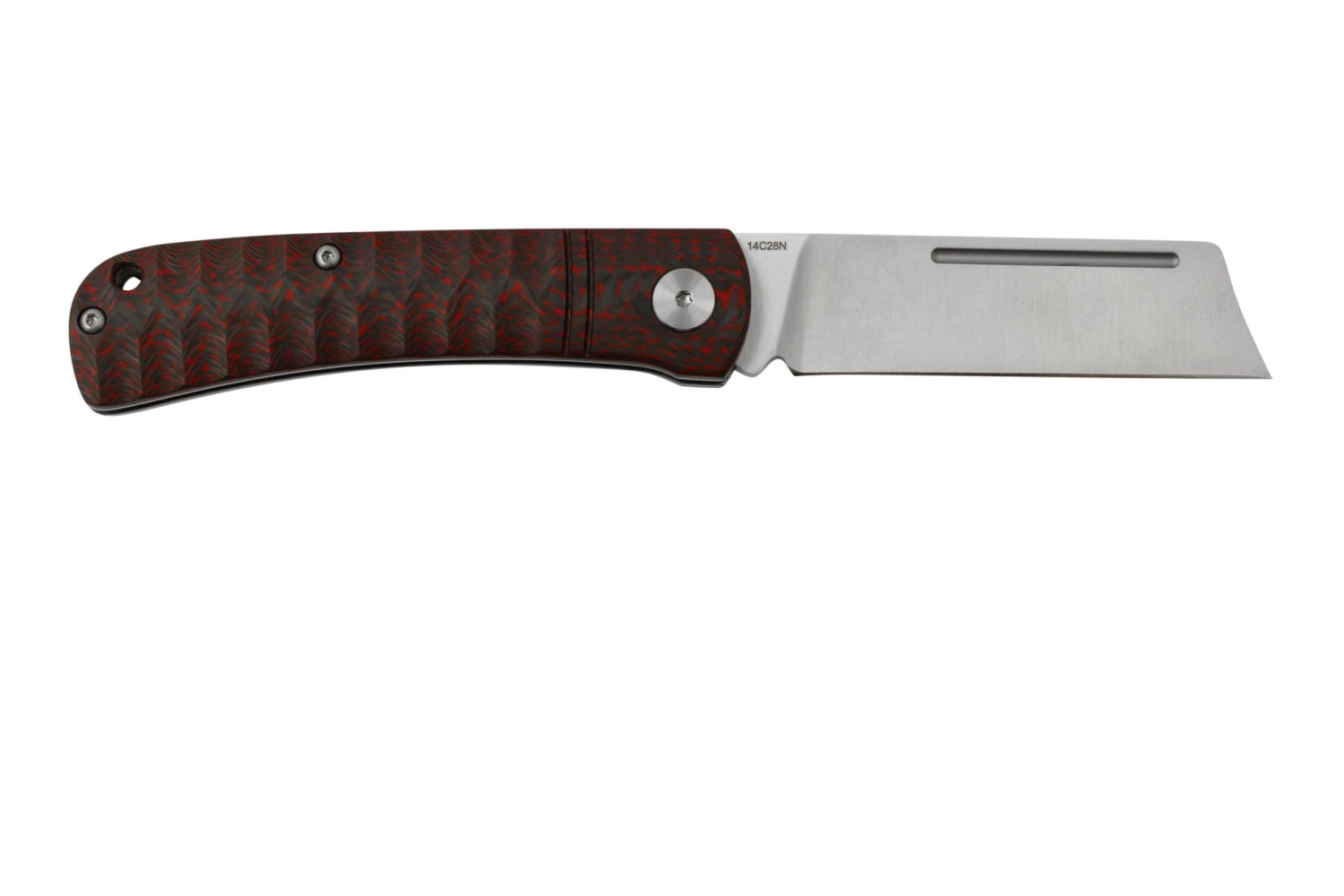 QSP Knife Hedgehog QS142-D, Red Carbon Fiber, Navaja Slipjoint - Imagen 2