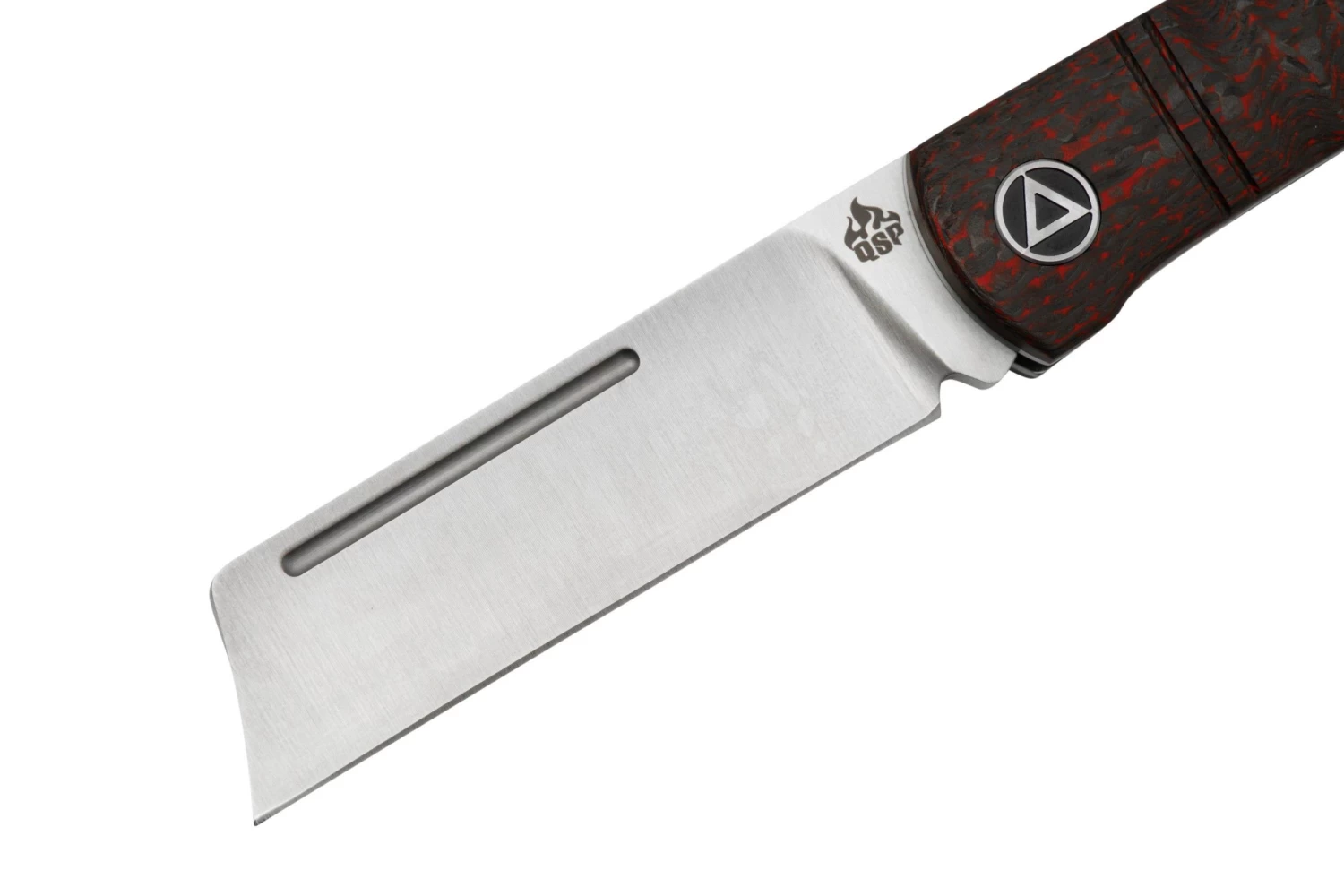 QSP Knife Hedgehog QS142-D, Red Carbon Fiber, Navaja Slipjoint - Imagen 3