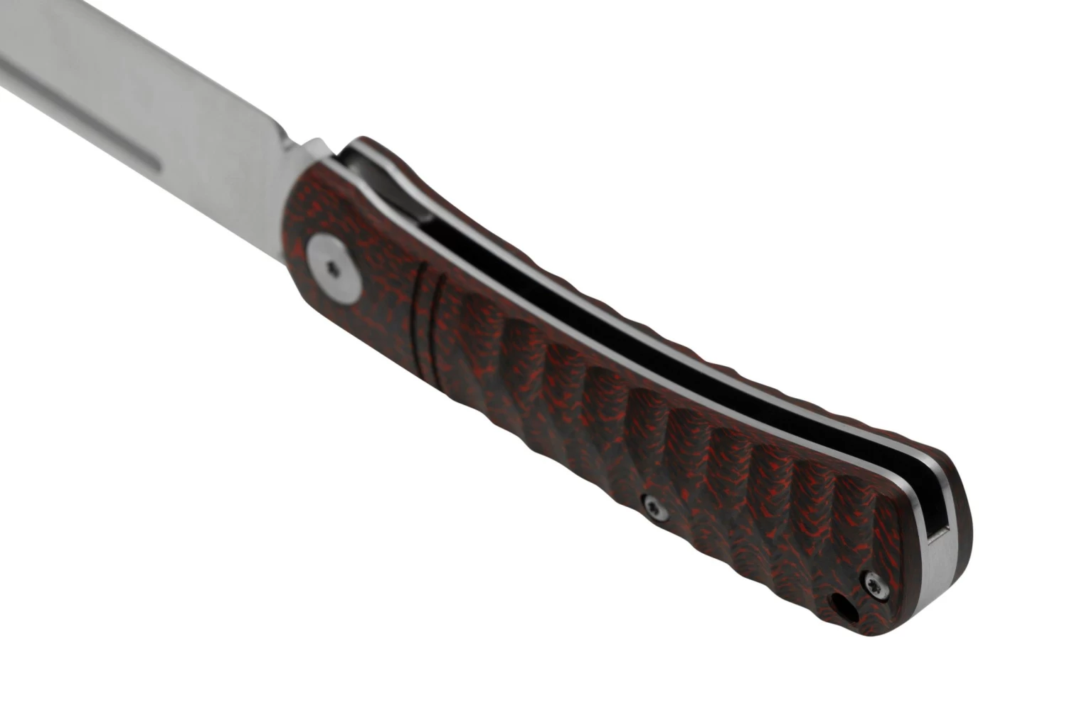 QSP Knife Hedgehog QS142-D, Red Carbon Fiber, Navaja Slipjoint - Imagen 4