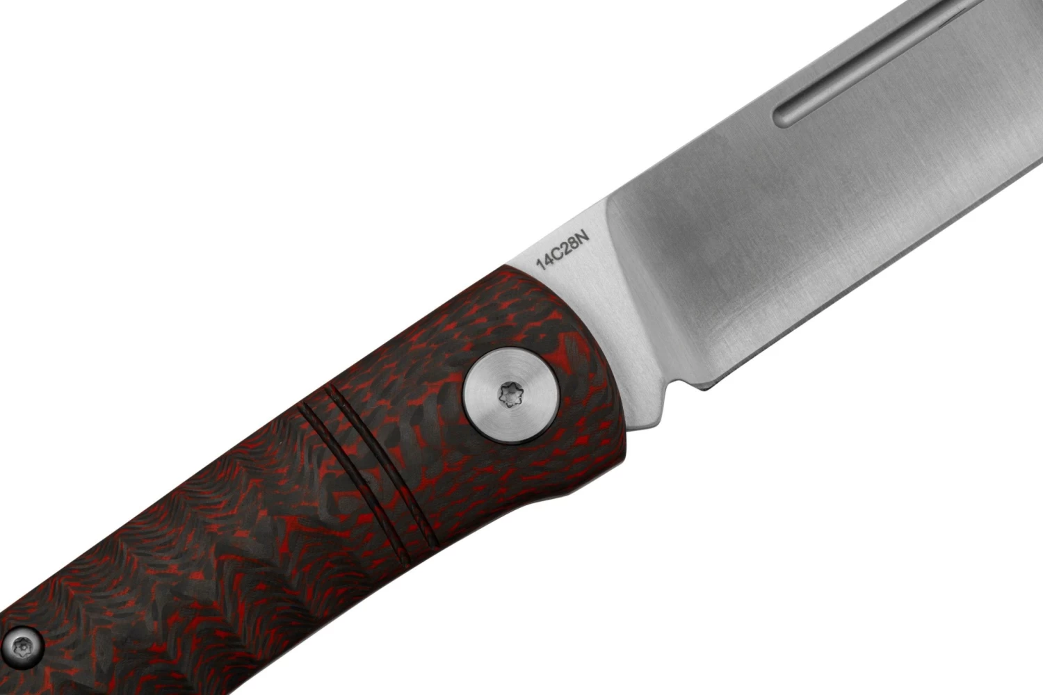 QSP Knife Hedgehog QS142-D, Red Carbon Fiber, Navaja Slipjoint - Imagen 5