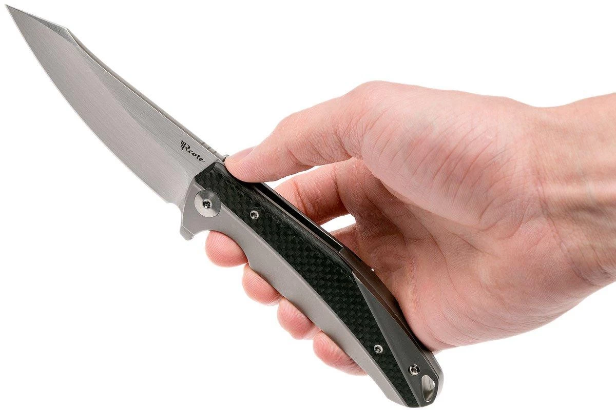 Reate K1 CF Hand Rubbed Satin Finish Navaja - Imagen 8