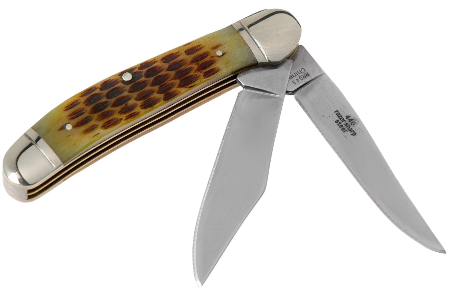 Rough Ryder Copperhead Amber Bone RR043 Navaja Slipjoint - Imagen 2