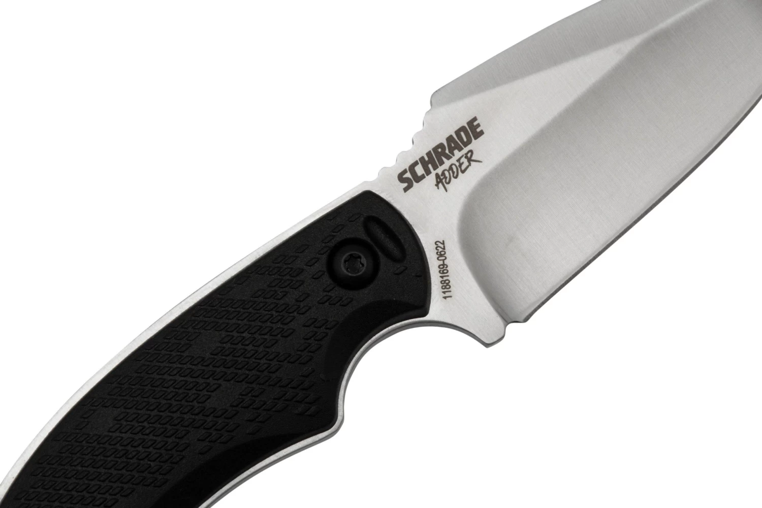 Schrade Adder, 1182521 Satin AUS-8, FRN Cuchillo De Cuello - Imagen 5