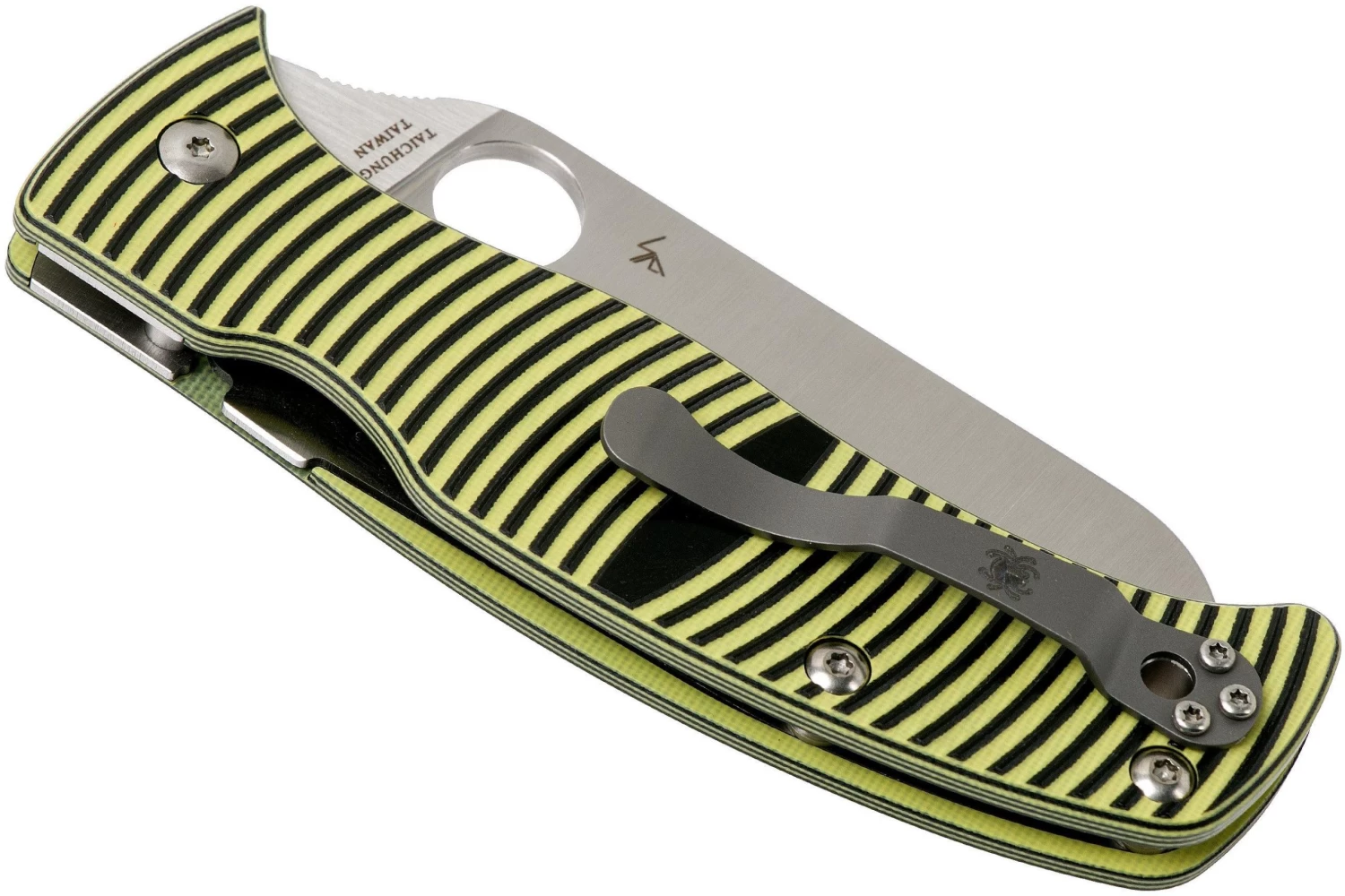 Spyderco Caribbean C217GPSF Sheepfoot Navaja, Sal Glesser Design - Imagen 4
