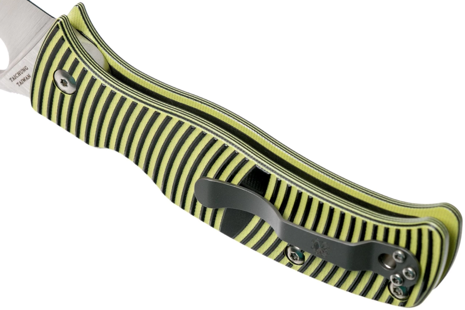 Spyderco Caribbean C217GPSF Sheepfoot Navaja, Sal Glesser Design - Imagen 5