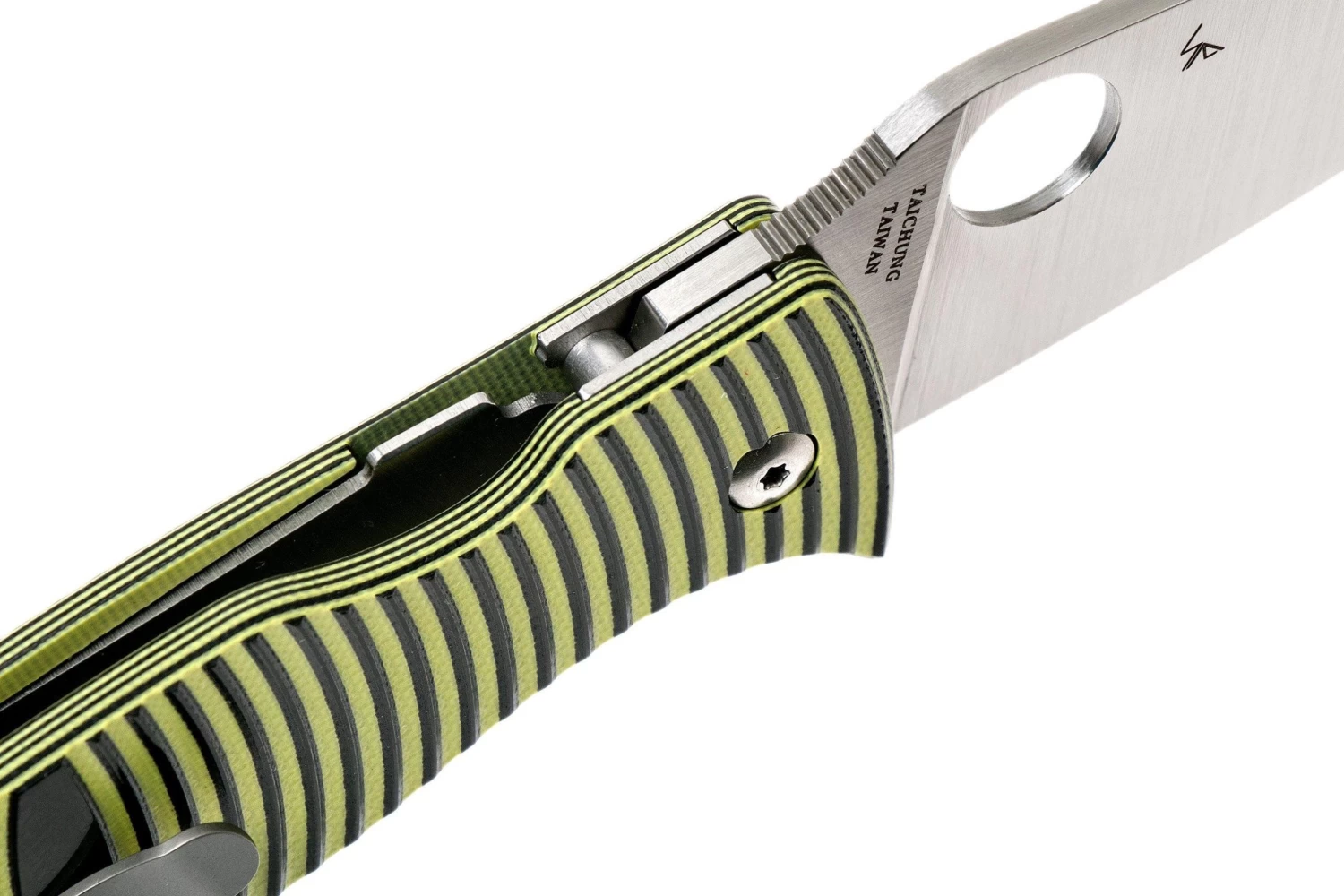 Spyderco Caribbean C217GPSF Sheepfoot Navaja, Sal Glesser Design - Imagen 6