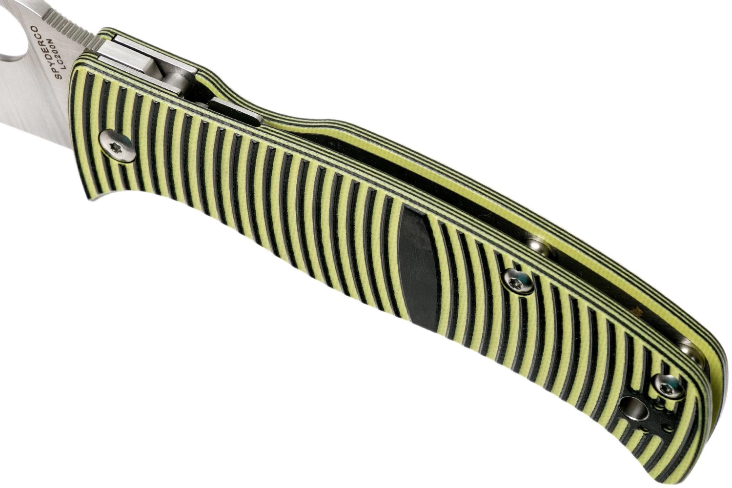 Spyderco Caribbean C217GPSF Sheepfoot Navaja, Sal Glesser Design - Imagen 7