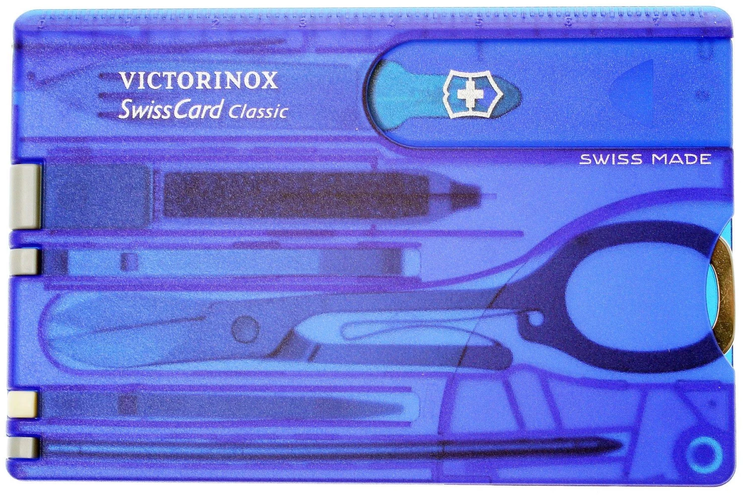 Victorinox SwissCard Classic Azul Transparente 0.7122.T2