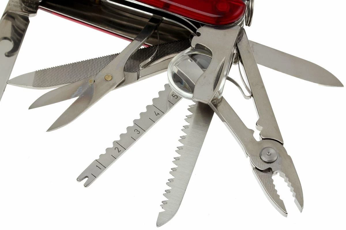 Victorinox SwissChamp Rojo Transparente 1.6795.T Navaja Suiza - Imagen 2