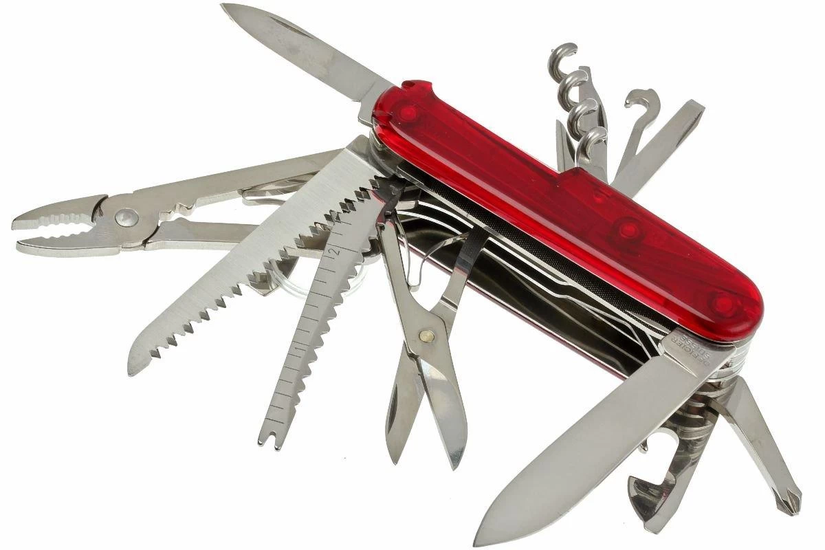 Victorinox SwissChamp Rojo Transparente 1.6795.T Navaja Suiza - Imagen 5