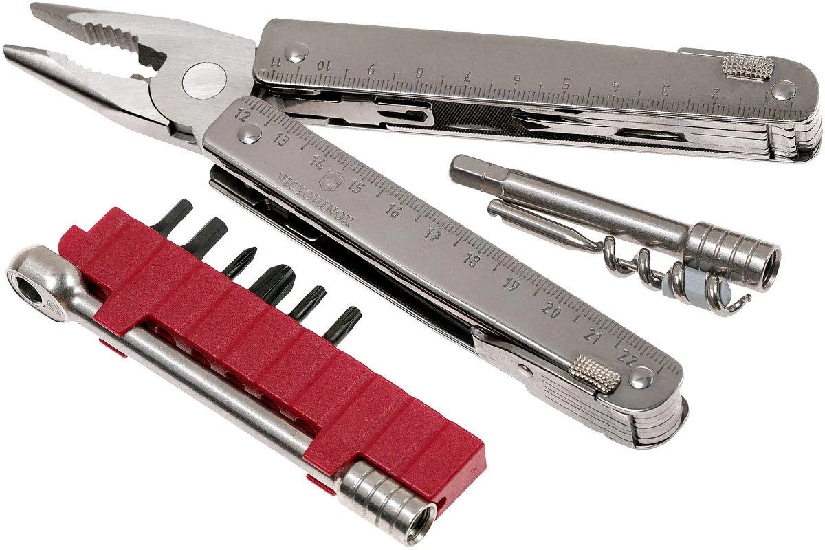 Victorinox SwissTool X Plus 3.0339.N Multiherramienta Con Trinquete, Funda De Nailon