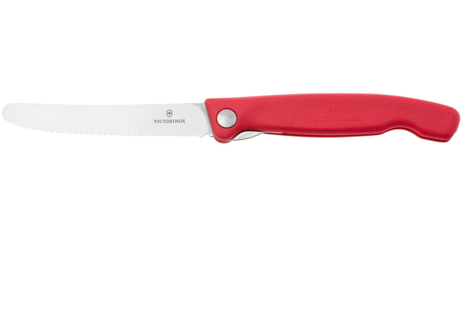 Victorinox SwissClassic 6.7831.FB Cuchillo Plegable Dentado Para Verduras, Rojo
