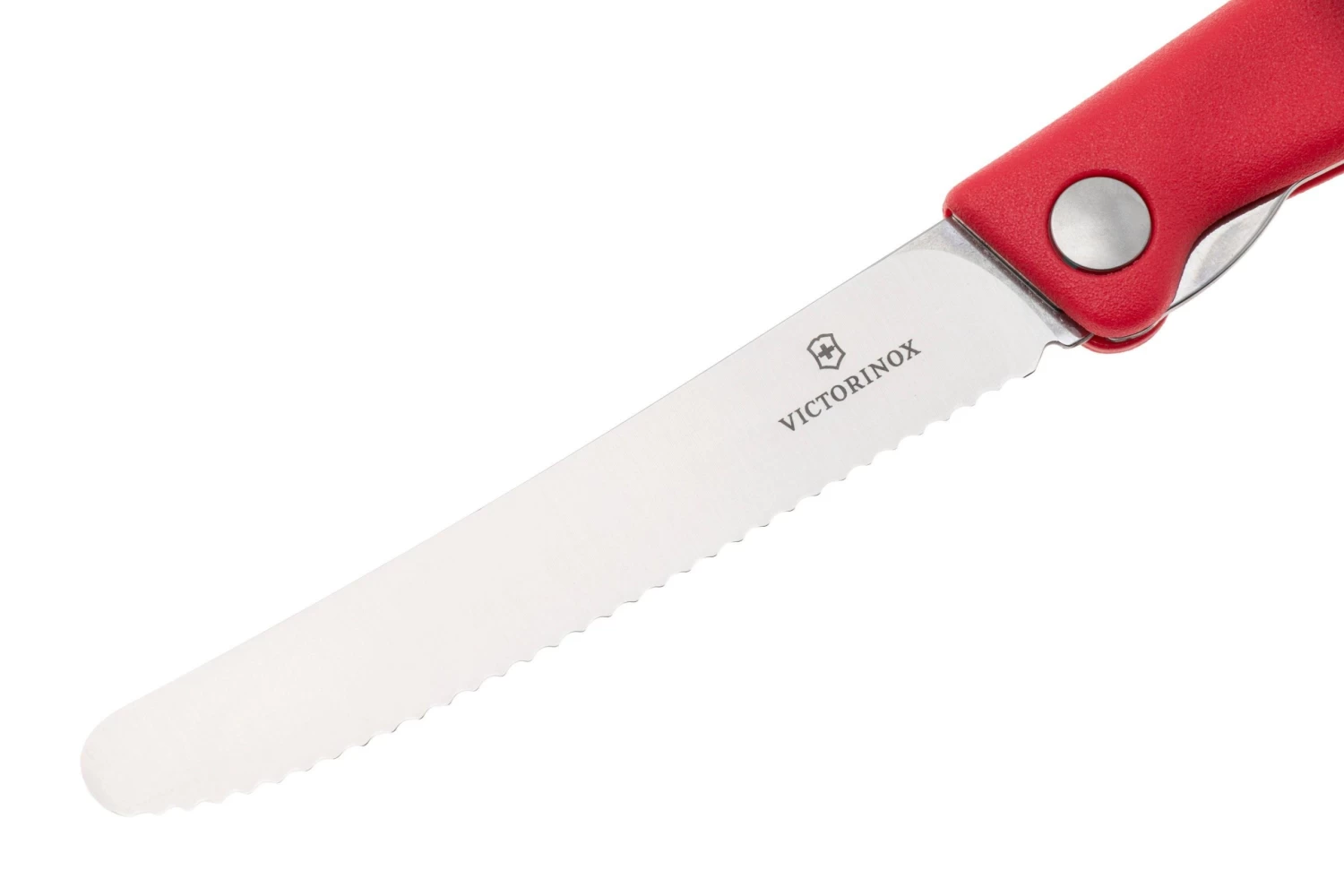 Victorinox SwissClassic 6.7831.FB Cuchillo Plegable Dentado Para Verduras, Rojo - Imagen 3