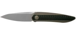 WE Knife Black Void Opus 2010A Bronze Carbon Fibre Navaja, Diseño Justin Lundquist