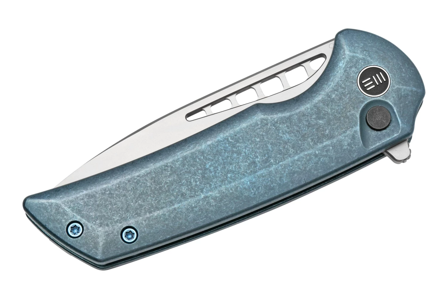 WE Knife Mini Malice WE054BL-3, Blue Titanium Navaja - Imagen 5