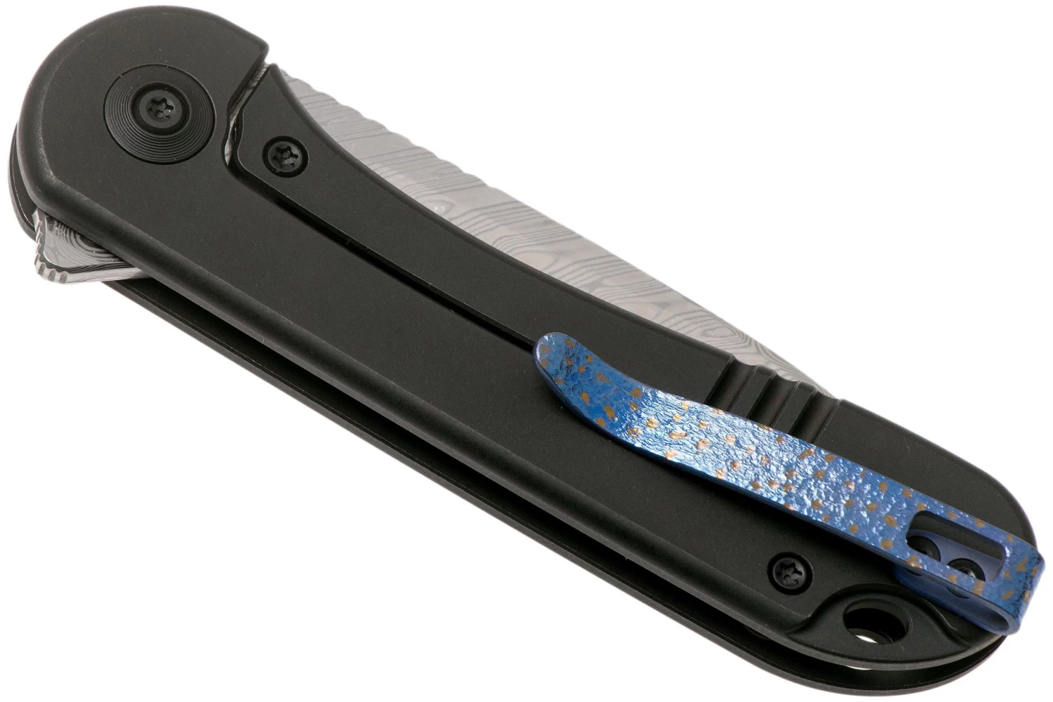 WE Knife Elementum WE18062X-DS1 Damasteel, Black Titanium Navaja - Imagen 4