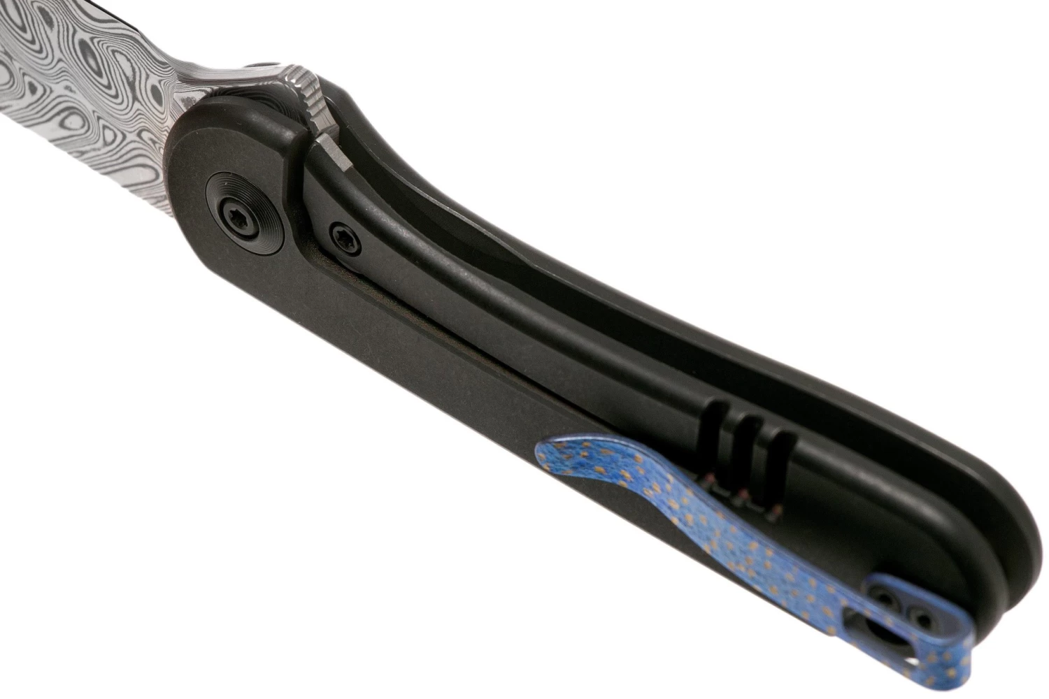 WE Knife Elementum WE18062X-DS1 Damasteel, Black Titanium Navaja - Imagen 5