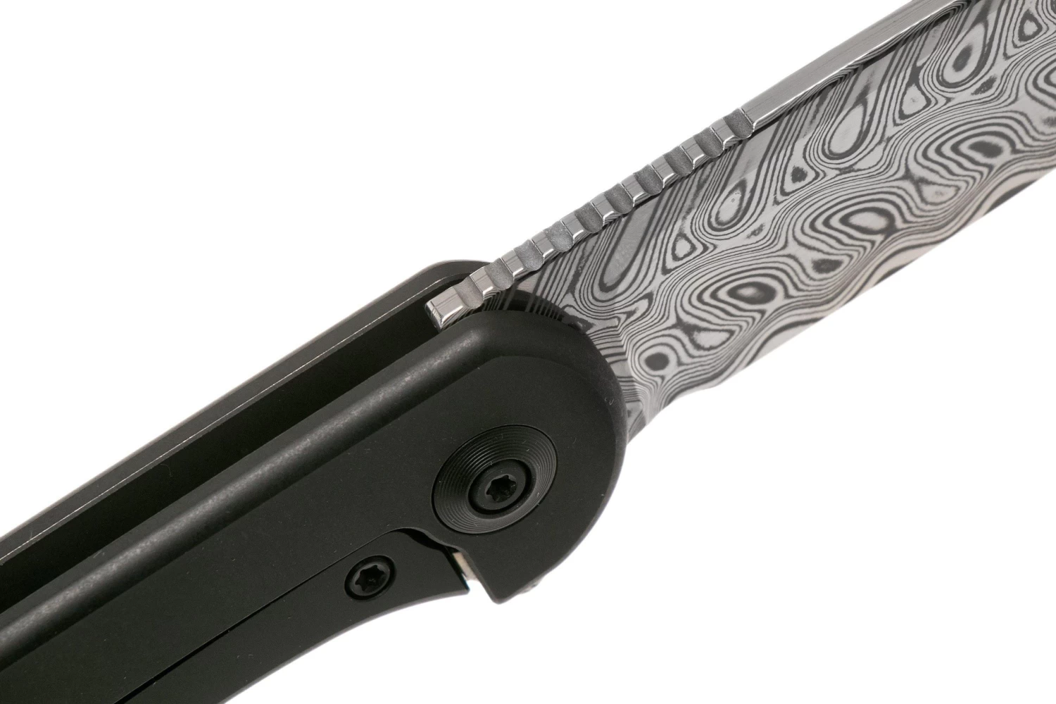 WE Knife Elementum WE18062X-DS1 Damasteel, Black Titanium Navaja - Imagen 6