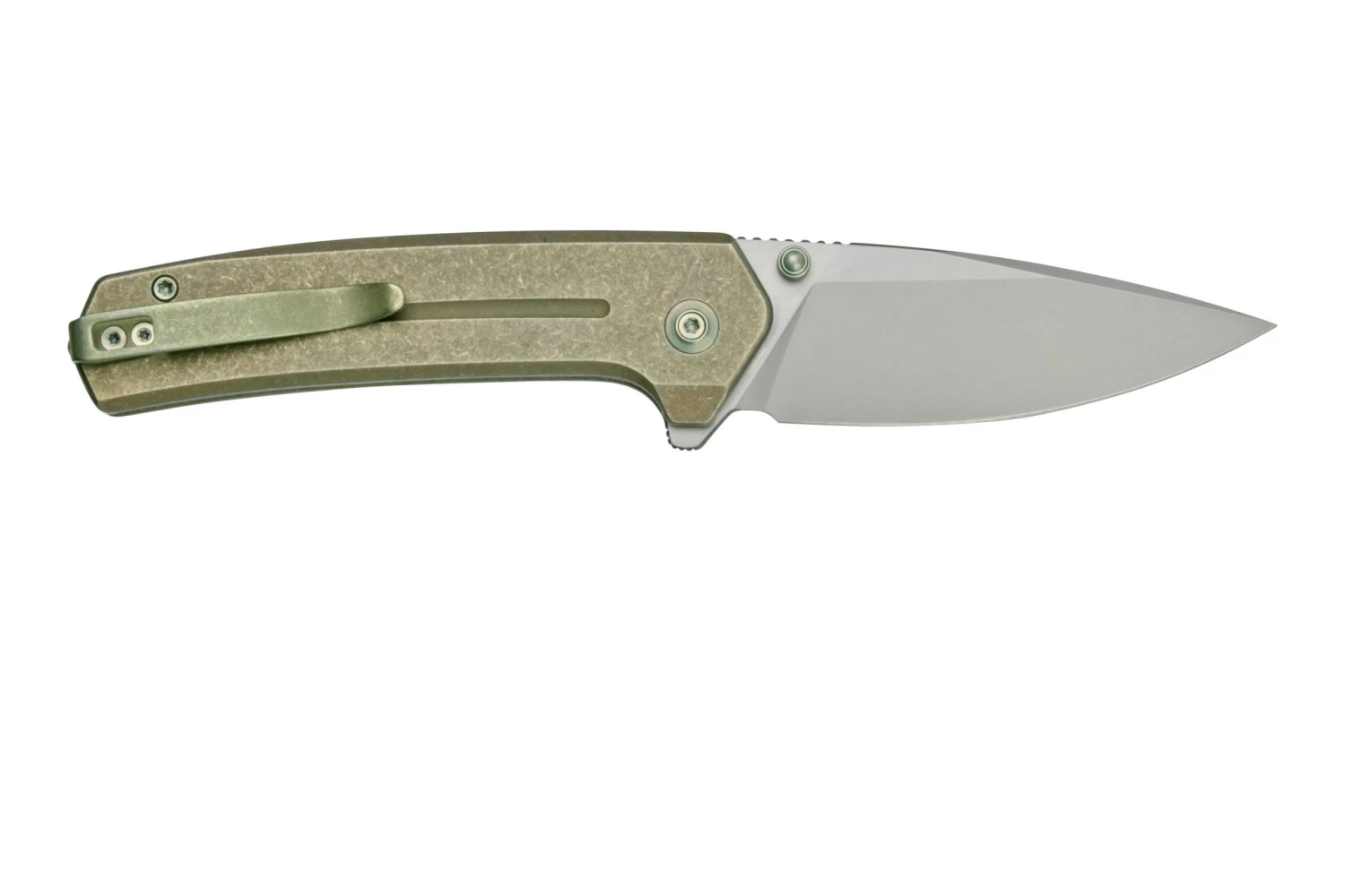 WE Knife Culex WE21026B-5, Green Titanium Navaja - Imagen 2