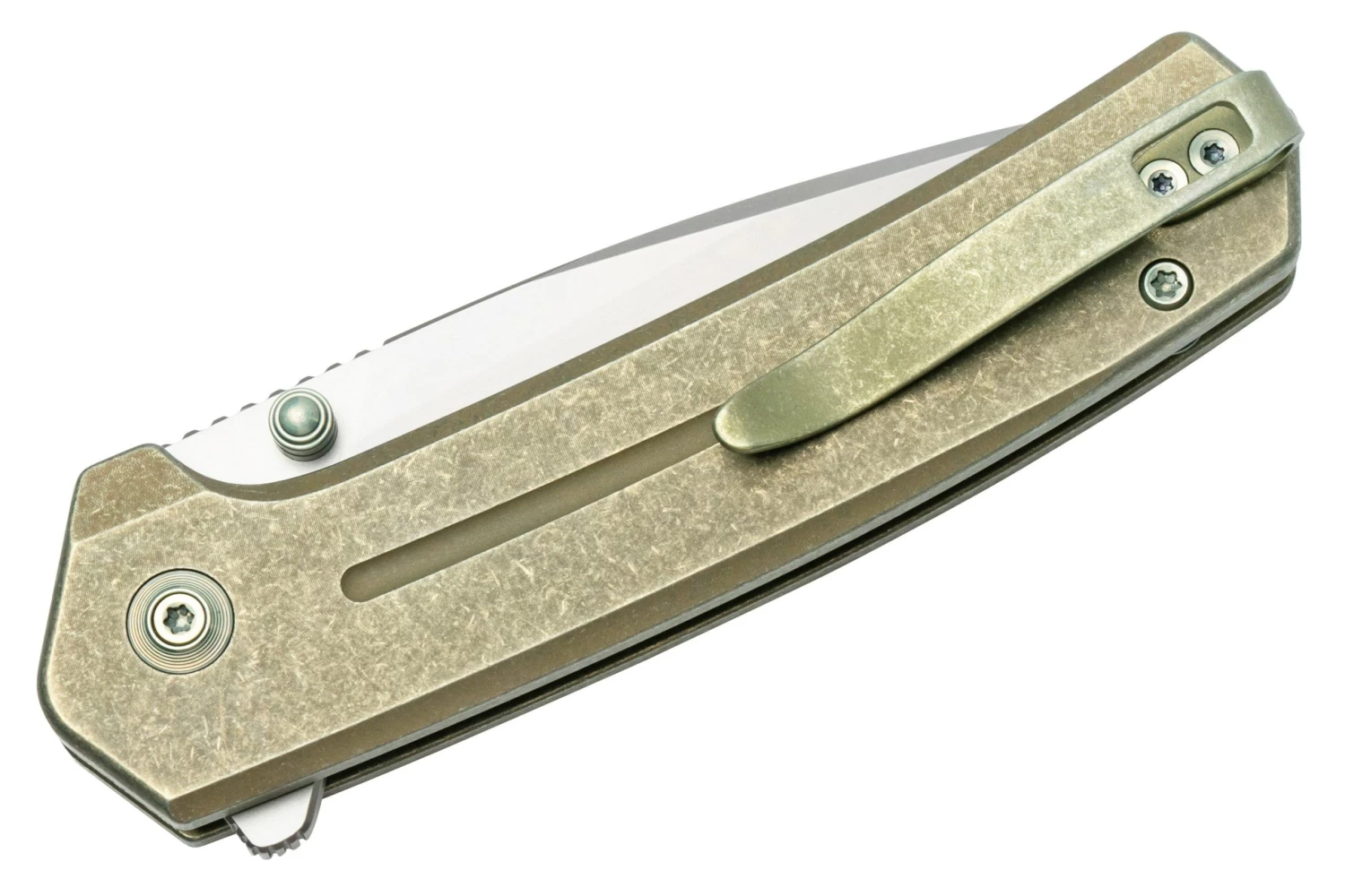 WE Knife Culex WE21026B-5, Green Titanium Navaja - Imagen 4