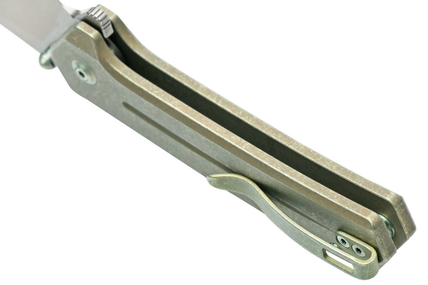 WE Knife Culex WE21026B-5, Green Titanium Navaja - Imagen 5