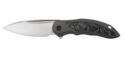 WE Knife Makani WE21048B-2, Grey Titanium, Aluminium Foil Carbonfiber Inlay, CPM 20CV Navaja
