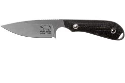 White River Knives M1 Black Burlap Micarta Cuchillo Fijo, Kydex Sheath